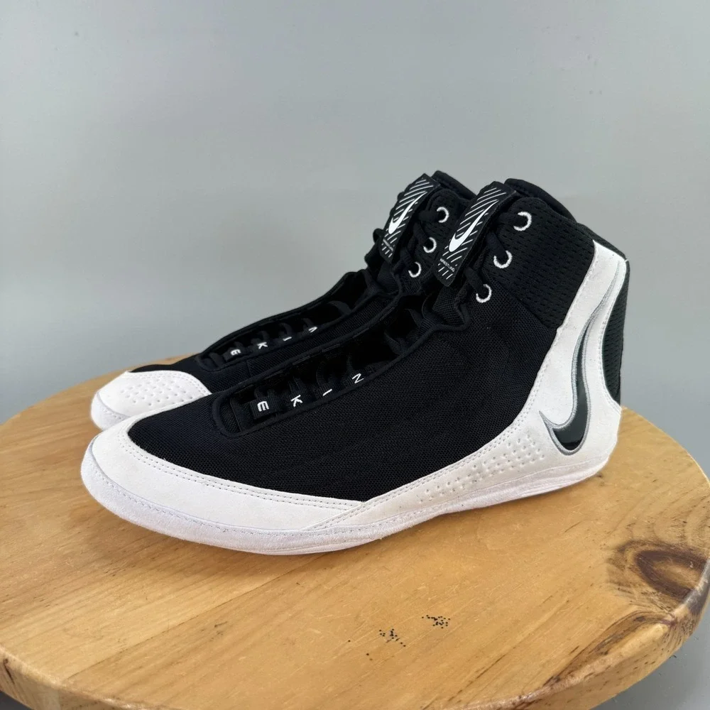 Nike Inflict 4 Mens Size 12 Wrestling Shoes Black White HM9674-001 NEW